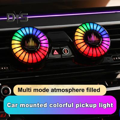 Deodorante per auto Clip di ventilazione Ritmo musicale Pickup Luce Attivazione vocale Accensione automatica-spegnimento Fragranza a lunga durata Purificazione dell'aria Diffusore automatico per aromaterapia