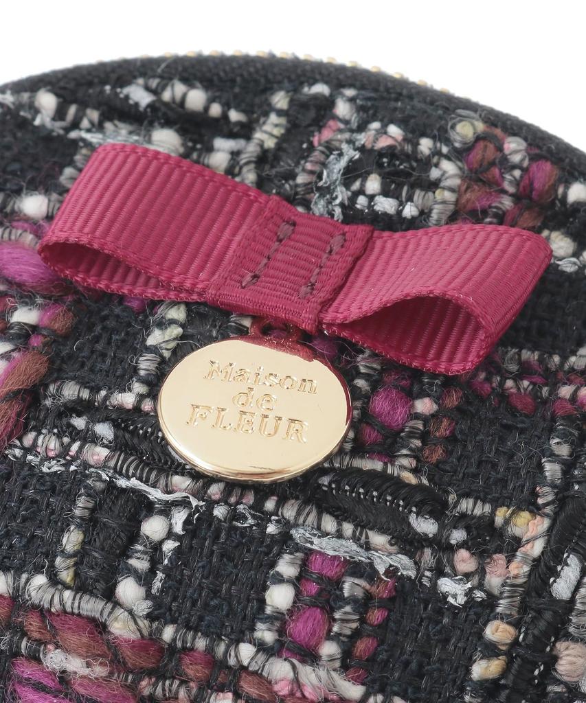 Maison de Fleur Linton Tweed Portemonneetje voor Dames, Off-White