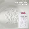 30 Pcs Nail Art Jewelry White Pearlescent Butterfly Jewelry 3D Nail Art Decoration Accessories Supplies For Diy Manicure Design