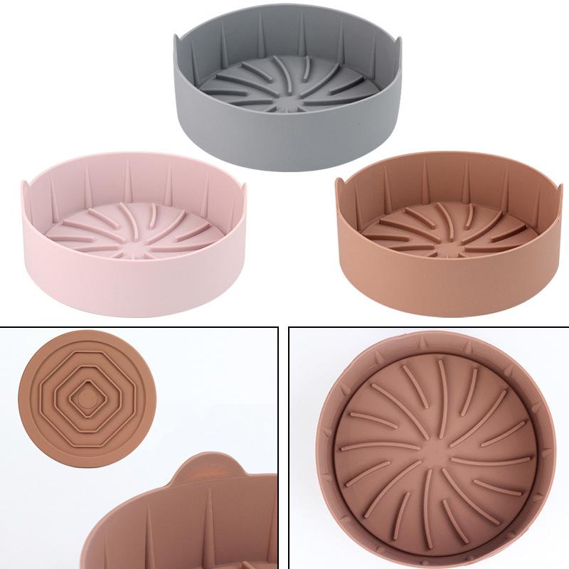 Airfryer Silicone Pot Multifunctional Air Fryers Accessories Fried Baking Tray