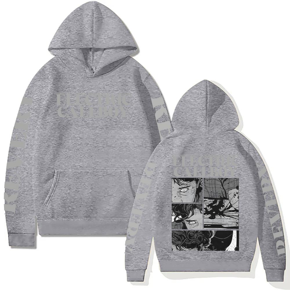Electric Callboy Revery Paint Hoodie Men's Women's Long Sleeve with Hooded Sweatshirt Vintage Pattern Aesthetic Clothes Pullover