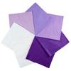 Handmade 7-Color Cotton Patchwork Fabric Set - Twill Solid & Patterned Designs