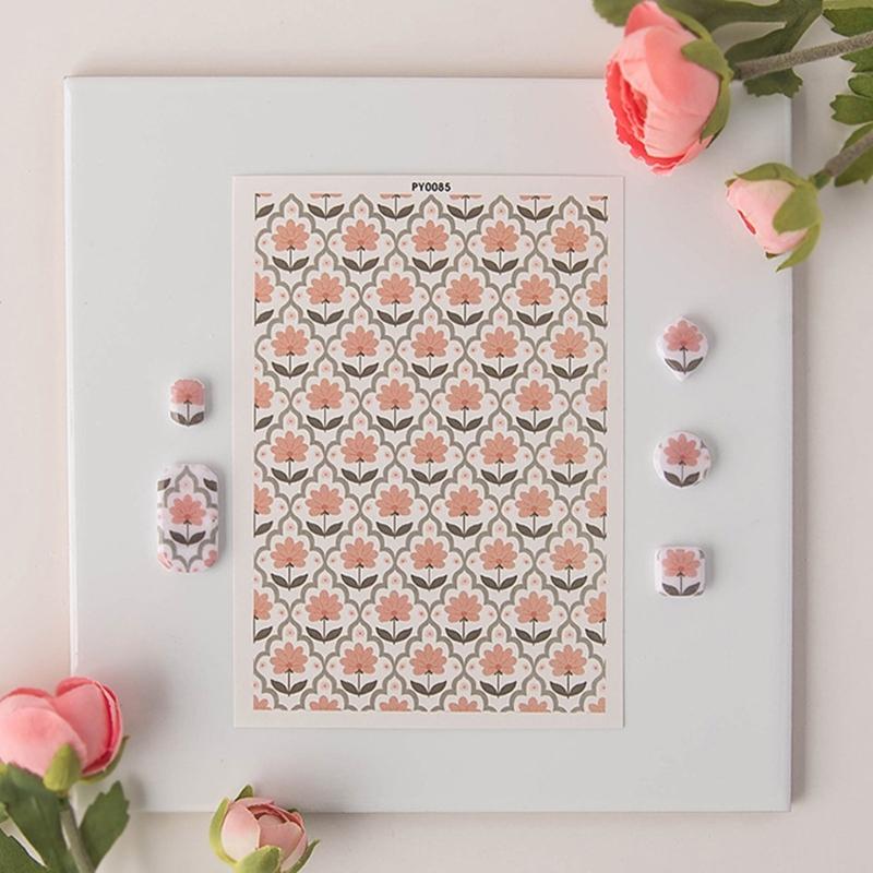 Flower Clay Transfer Paper Bird Flower Transfer Paper Water Soluble Transfer Paper for Clay Earrings Jewelry Making
