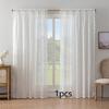 Elegant Lace Window Curtain Net Decorative Voile Floral Panel for Bedroom