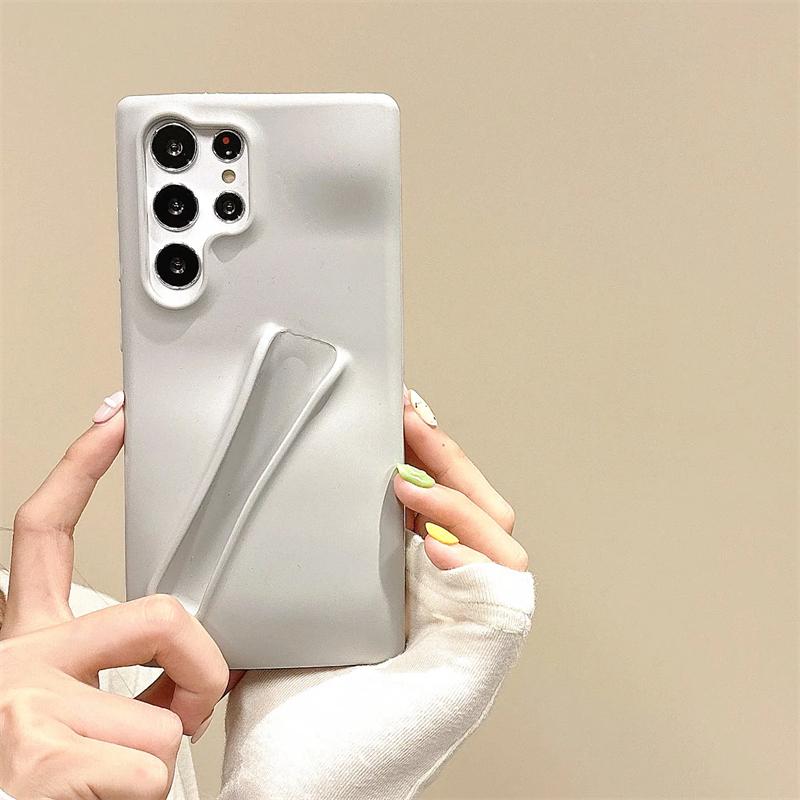 Lustiger Lipgloss-Halter, Silikon-Lippenstift-Lippenschutz, Handyhülle für Samsung Galaxy S23 Plus S24 S24 Ultra A14 A54 A15 4G/5G