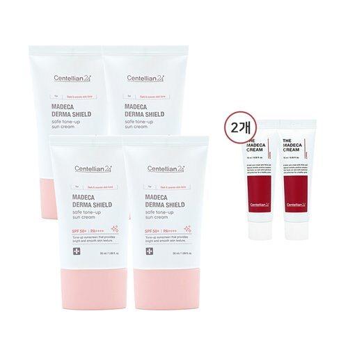 CENTELLIAN24 Madeca Tone-Up Sunscreen 50ml SPF50+ (4ea) + The Madeca Cream 15ml (2ea)_632709