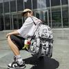 Schoolbag Male Comics Large Capacity Junior High School Student Campus Backpack Trendy Cool Street Newspaper Backpack
