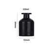 100ml Matte Black Aroma Diffuser Bottle with Multi-color Customization, Free Glass Bottle Sample Included, MOQ 1.