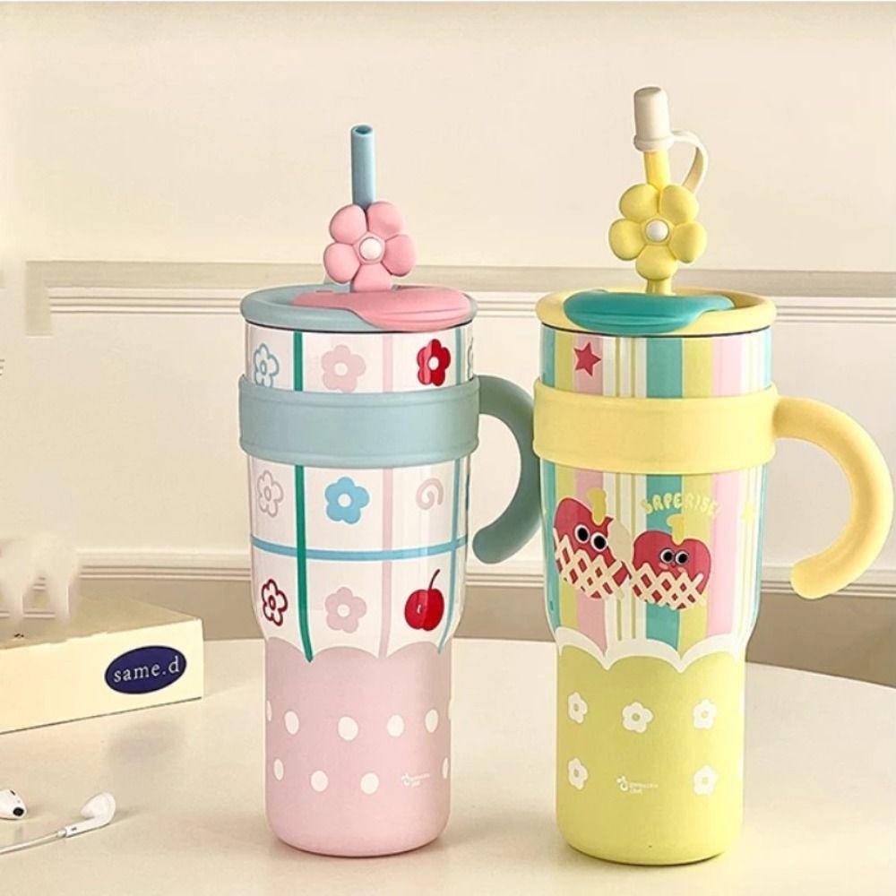 Cartoon Water Bottle Stainless Steel Student Drinking Kettle Fashion Insulated Cup