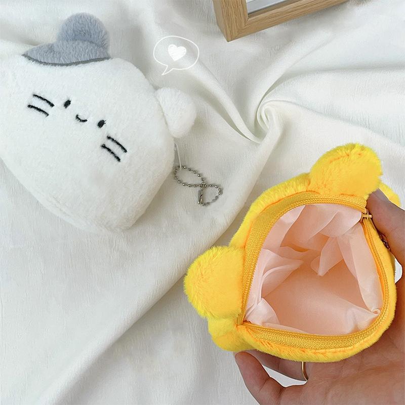 Kawaii Plush Cute Pencil Case Butter Bear Pencil Bag Kids School Home Stationery Box Korea Plush Bag Kids Gifts Toys Gifts