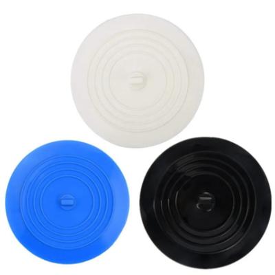 Grand bouchon de baignoire en Silicone de 15cm, couvercle de vidange anti-fuite, bouchon de cheveux d'évier, bouchon plat, accessoires de salle de bains