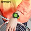 SANDA New 3260 Fashion Student Quartz Watch Waterproof Luminous Calendar Simple Women's Student Quartz Watch