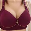 Neuer, nicht magnetischer, dünner Körbchen-BH, glänzend, fett, mm, große Größe, ohne Bügel, bequeme, atmungsaktive, geraffte Damenunterwäsche