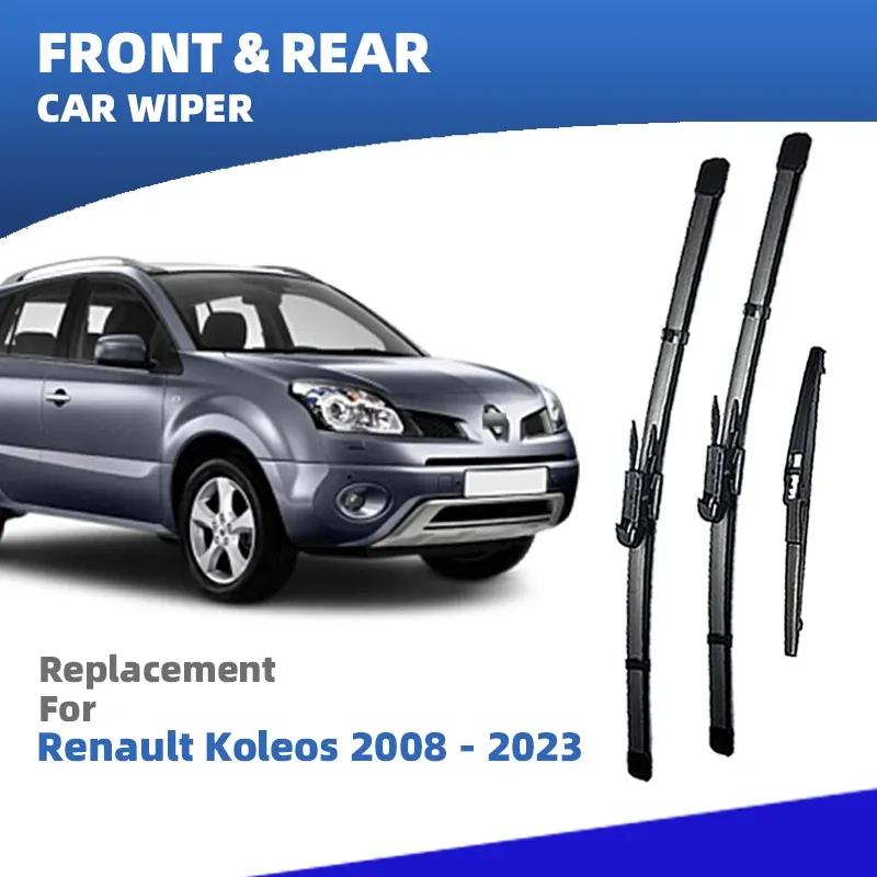 

Щетки стеклоочистителя (дворники) передние и задние LHD для Renault Koleos MK1 MK2 HY HC 2008- 3 шт. Аксессуары для лобового стекла 2008 2011 2013 2018 17-23
