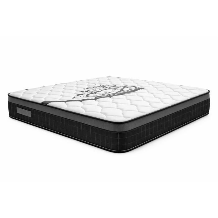 Matelas 140x200 25 cm IZIABELLA - Mousse polyuréthane, soutien ferme, 2 faces, tissu stretch 220 g/m²
