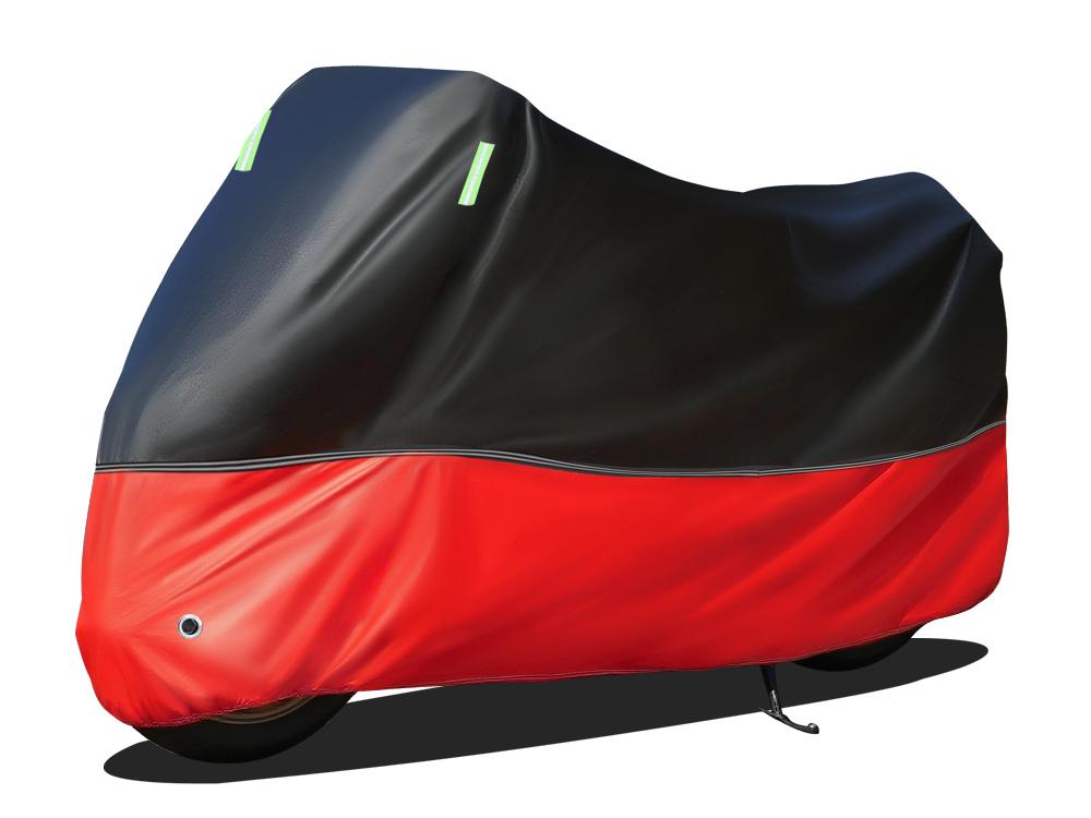 

Motorcycle-Specific Sunscreen & Rainproof Dust Cover Small - Black top, red bottom