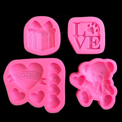 Kuchenform, antihaftbeschichtet, kein Geruch, Backformen, Silikon, 3D, niedliche Bärenform, Schokoladenform, Küche, Backen