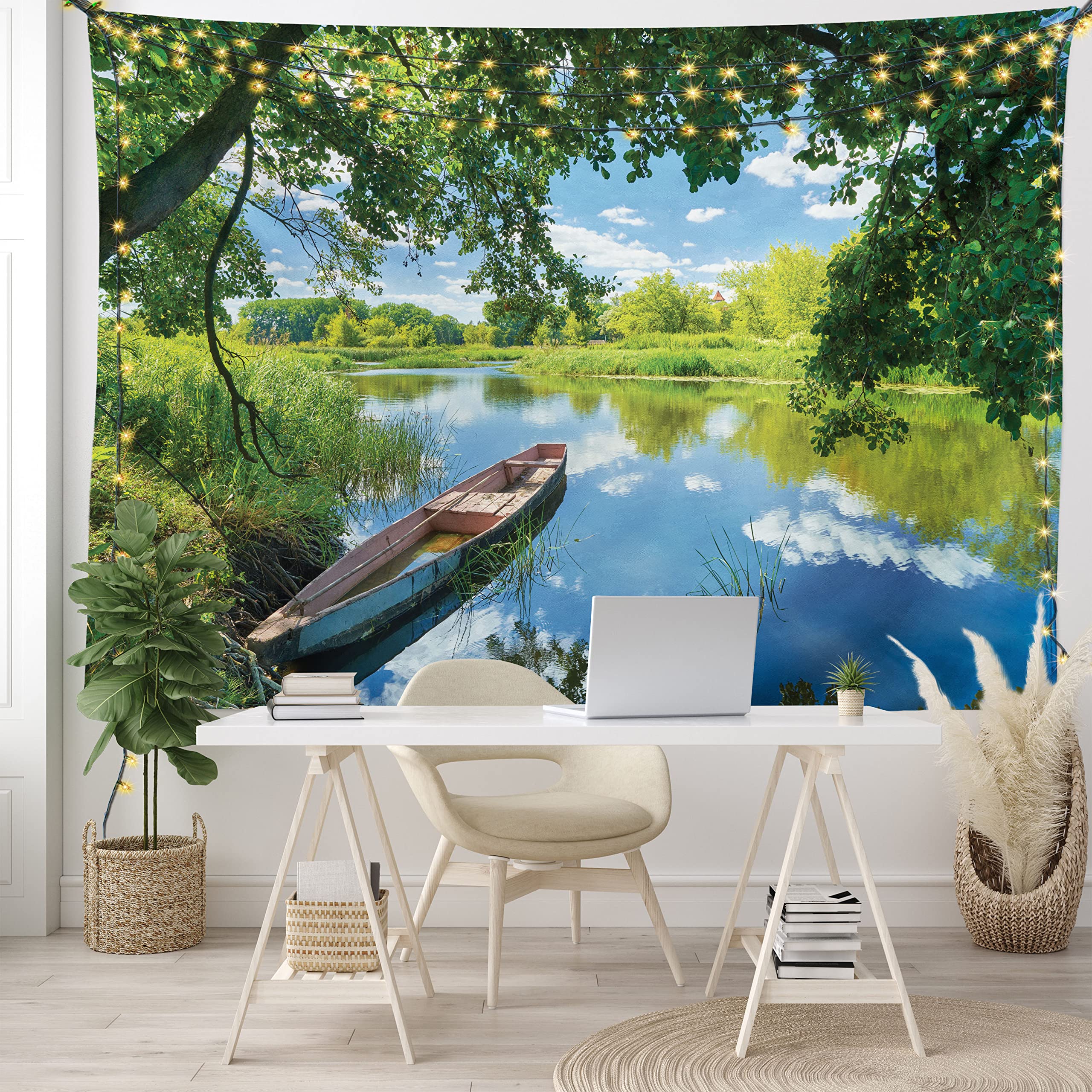 

Лес, скала, гора, природный пейзаж, узор, гобелен, домашняя спальня, гостиная, декор стен общежития, тканевый гобелен 150x150cm