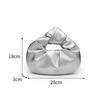 Fashion Street Trend Pleated Bag Women Stitching Soft Leather Large Capacity Handbag Ladies Casual Sle Versatile Hand Carry Bag