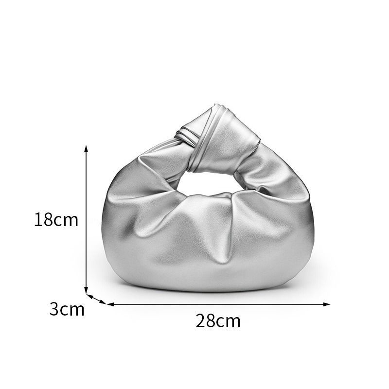 Fashion Street Trend Pleated Bag Women Stitching Soft Leather Large Capacity Handbag Ladies Casual Sle Versatile Hand Carry Bag
