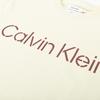Calvin Klein SS23 Logo Print Loose Round Neck Pullover Short Sleeve T-Shirt Men Tops Ivory-White 40LM200-CEN