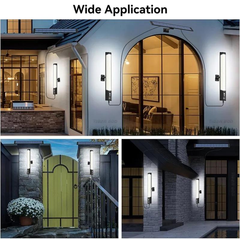 Outdoor Solar Lights With Remote Control Split Landscape Patio Garden Lights 3 Meter Cable Camping Adventure LED Pendant Lights