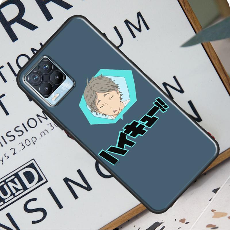Pouzdro na telefon Haikyuu Sugawara Koushi pro OnePlus 9 Pro 8T 9R Nord 2 pro Realme 6 7 8 Pro 8i GT Master GT Neo 2 C21
