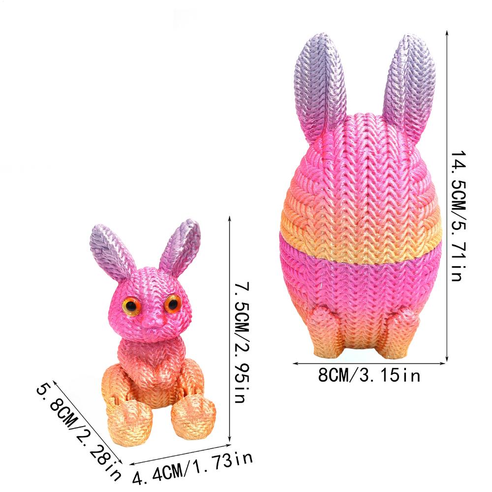 3D Printed Easter Eggs Easter Tabletop Decor Table Decoration Figure For Bookcase Window Sill Bookshelf Display Cabinet Dressing