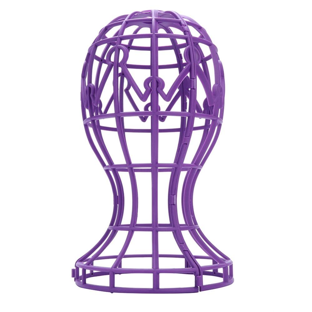 PP Foldable Wig Stand Foldable Design Wig Holder Stand Wig Hat Display Wig Display Stand  Home Use