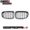 Carbon Fiber Style Front Grille for BMW X1 E84 (2010-2015) - Double Line Design