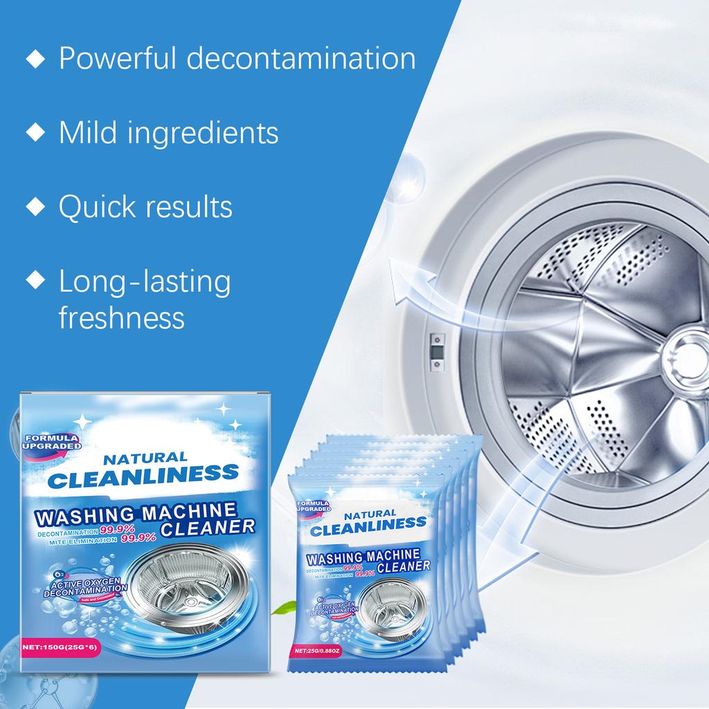 Washing Machine Cleaning Powder Dirt And Odors From Washing Machine Drums, Providing Multi Effect Cleaning And Freshening For Home Use.