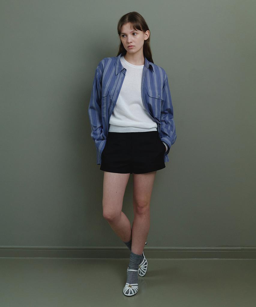 Assenti Solid Shorts_Black