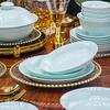 Yipan Qingqiu Celadon Underglaze Ceramic Dinnerware Set