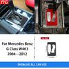 For Mercedes Benz G-Class W463 2004—2012 Car Accessories Carbon Fiber Gear Shift Inner Frame Panel Interior Cover Trim Sticker