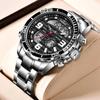 FOXBOX Men's Multifunction Waterproof Chronograph Sports Watch