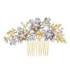 Sparkling Bridal Hair Comb Headdress Flower Hairclip Fashion Rhinestone Hairpin  Wedding