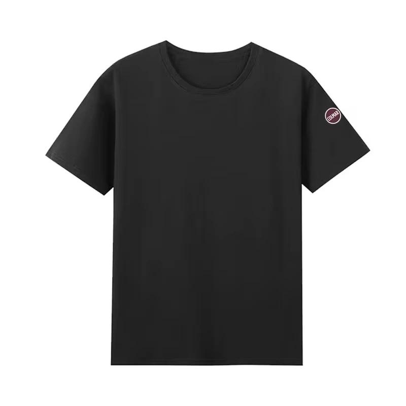 

Europe Summer High Quality Tops Cotton Men Women T-shirt Embroidery Logo Couple Casual Loose O-Neck Short Sleeve Tees 2025 4XL