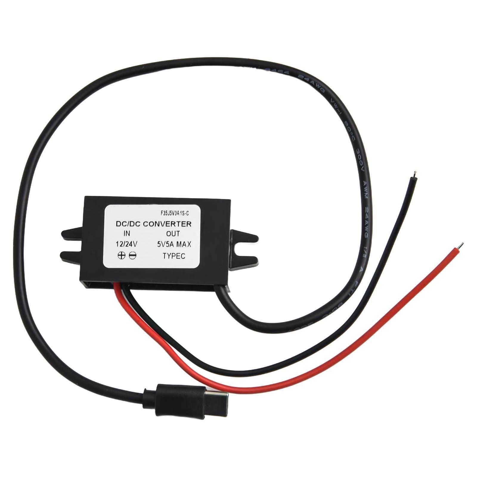 

Високоефективний USB C DC перетворювач для пристроїв 12В/24В на 5В з класом захисту IP68