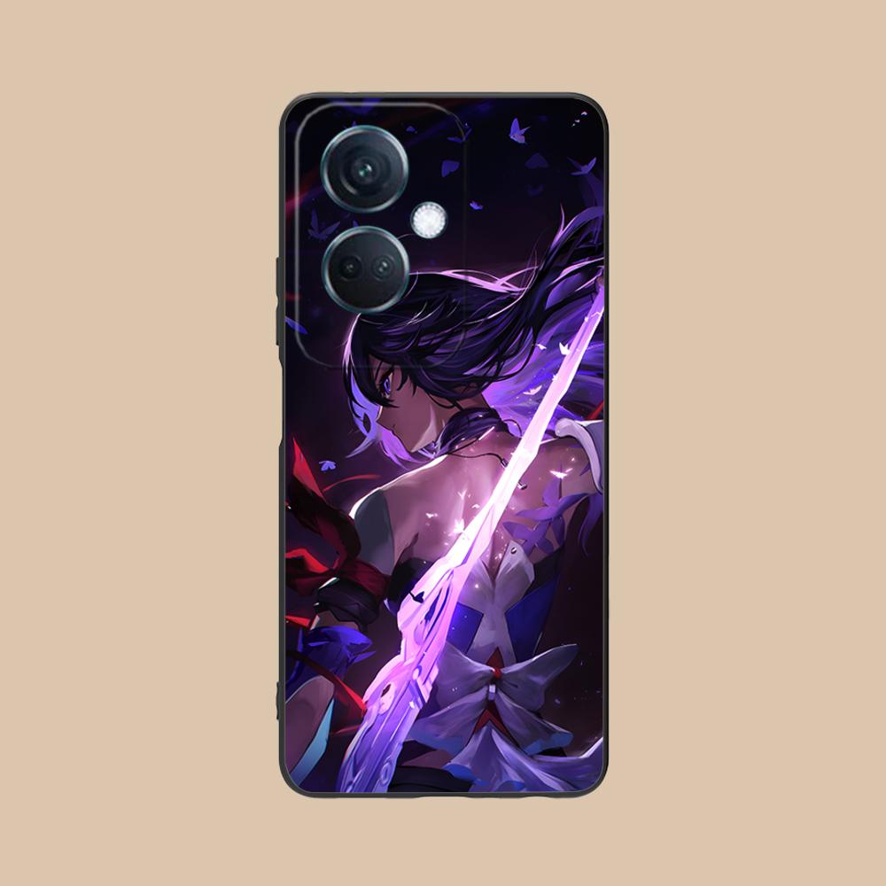 HSR Seele Matte TPU Mobile Phone Case for OPPO Reno 14 13 12 11 10 9 8 7 6 5 F T Pro 5G Colorful Printing Cover