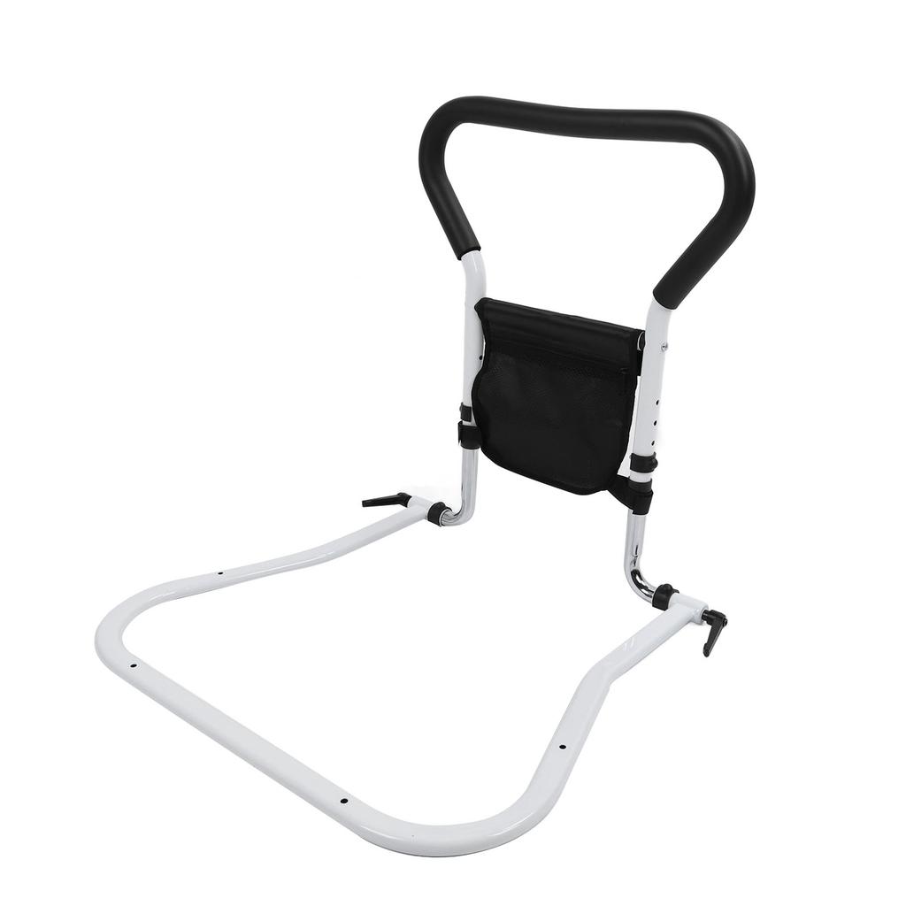 Bed Rail for Elderly Adults 4 Height Adjustable 360 Degree Folding Fall Prevent Grab Bar Bed Assist