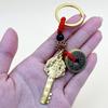 Twelve Zodiac Pixiu Keychain with Golden Key and Five Emperors Coins