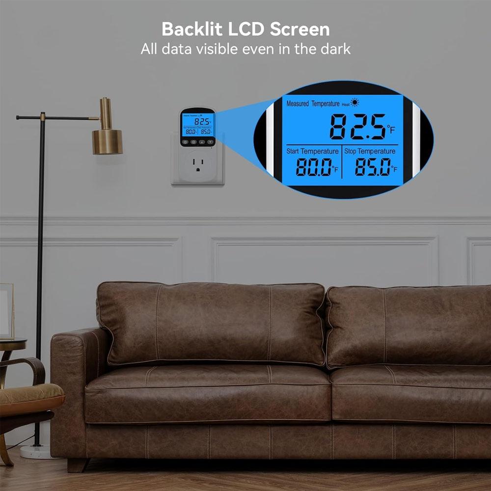 1PC EU Outlet Plug Digital Thermostat Socket Temperature Controller Timer Switch Accuracy Cooling Heating Regulator Thermometer