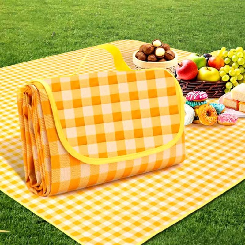 Picnic Mat, Beach Mat, Camping Beach Blanket Waterproof Sand, Picnic Mat Washable, Lightweight And Portable, Foldable