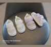 Summer 2023 Girls' Closed-Toe Sandals: Soft, Breathable, Mesh Beach Shoes for Toddlers (Ages 1-4)