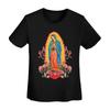 Virgin Of Guadalupe TShirt Women Short Sleeve T Shirts ONeck Streetwear Cotton Summer Tees Streetwear