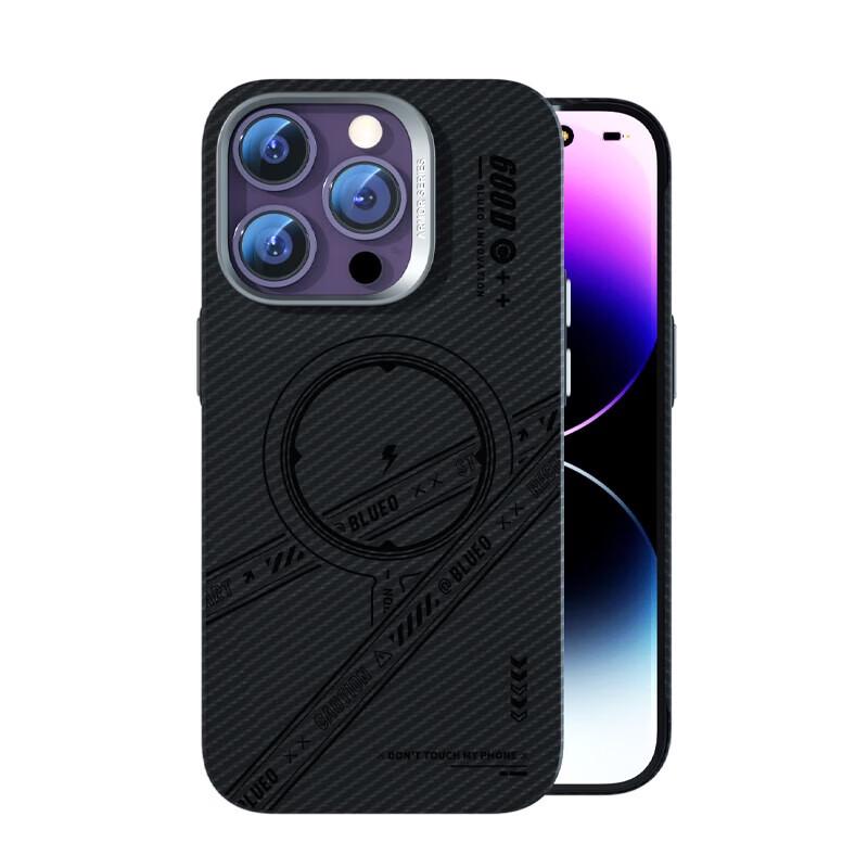 Blue Gorilla 600D Aramid Fiber Magnetic Phone Case for iPhone 14 Pro