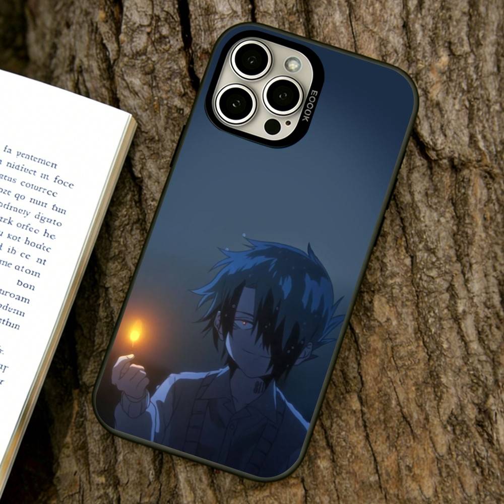 The Promised Neverland Handyhülle Für iPhone 17,16,15,14,13,12,11 Plus,Pro Max,XS,Bunte Silber Schwarz Hülle