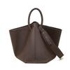 First Layer Cowhide Commuter Tote Bag Large-Capacity Bag Women'S Large Bag High-End Single Shoulder Handbag Oblique