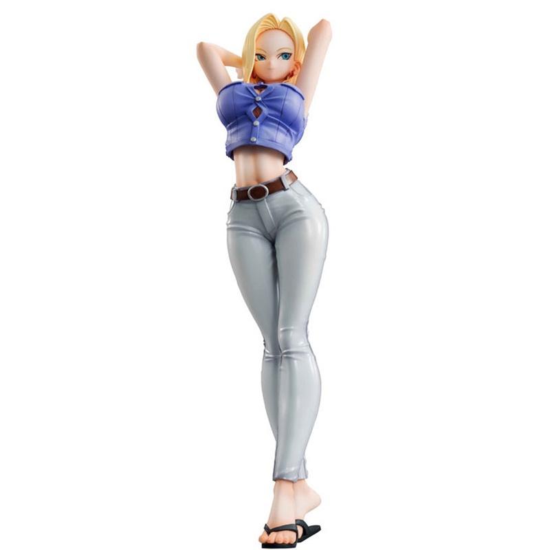 Stunning Dragon Ball Z Gal Android No. 18 Pvc Figure 20cm Tall Statue Ver.iii Gift