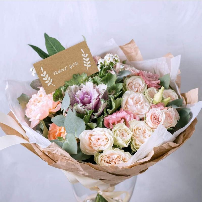 10pcs/pack kraft paper wedding table seat card birthday anniversary celebration party place name cards bouquet message card